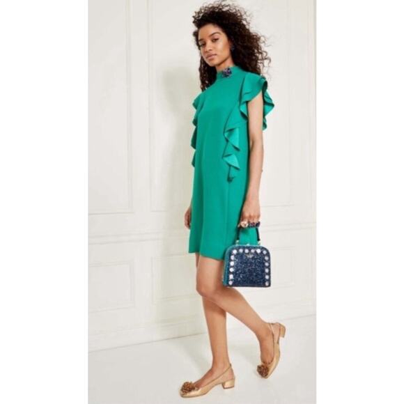 Kate Spade Flutter Sleeve Dress - size 12 - Picture 1 of 11